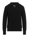 Roberto Collina Man Sweater Black Size 42 Wool, Cashmere