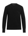 Roberto Collina Man Sweater Black Size 42 Wool, Cashmere
