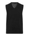 Roberto Collina Knitted Wool Vest In Black