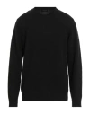 Roberto Collina Man Sweater Black Size 44 Merino Wool, Cashmere