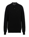 Roberto Collina Man Sweater Black Size 44 Merino Wool, Cashmere