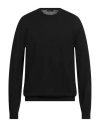 Roberto Collina Man Sweater Black Size 44 Wool In Black