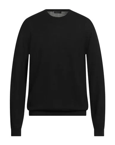 Roberto Collina Man Sweater Black Size 44 Wool