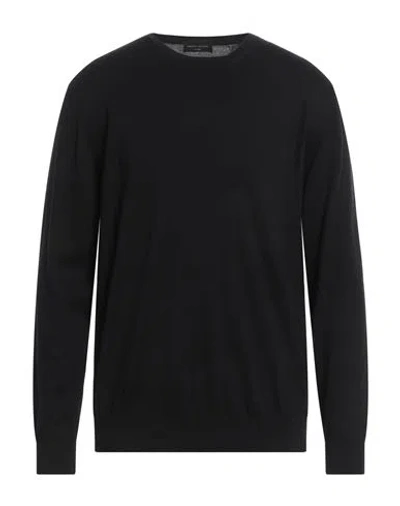 Roberto Collina Man Sweater Black Size 46 Cotton