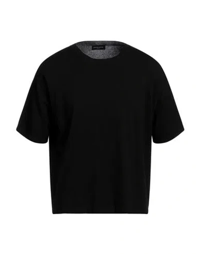 Roberto Collina Man Sweater Black Size S Viscose, Polyester