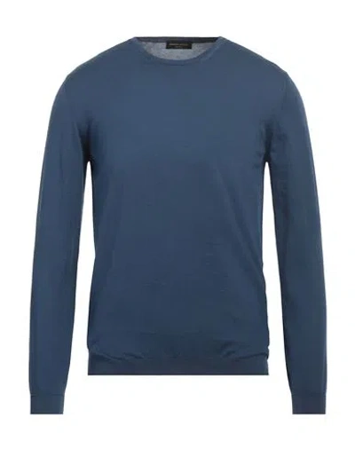 ROBERTO COLLINA ROBERTO COLLINA MAN SWEATER BLUE SIZE 38 COTTON
