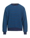 Roberto Collina Man Sweater Blue Size 38 Cotton In Blue