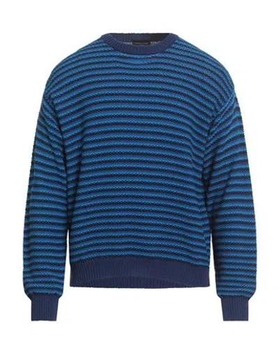 Roberto Collina Man Sweater Blue Size 38 Cotton