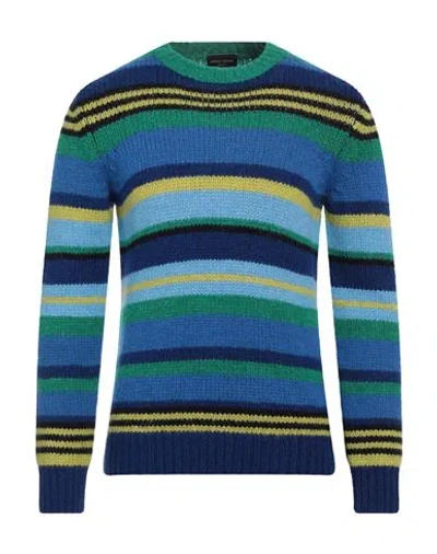 Roberto Collina Man Sweater Green Size 36 Baby Alpaca Wool, Nylon, Wool