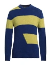 Roberto Collina Man Sweater Blue Size 44 Baby Alpaca Wool, Nylon, Wool In Blue