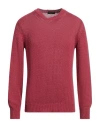 Roberto Collina Man Sweater Garnet Size 38 Cotton In Red