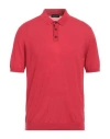 Roberto Collina Man Sweater Brick Red Size 42 Cotton