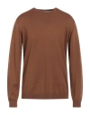 Roberto Collina Man Sweater Brown Size 38 Merino Wool