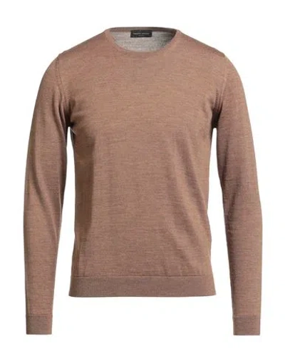 Roberto Collina Man Sweater Brown Size 44 Merino Wool
