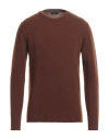 Roberto Collina Man Sweater Brown Size 42 Merino Wool, Cashmere