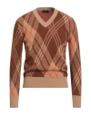 Roberto Collina Man Sweater Brown Size 44 Wool