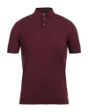Roberto Collina Man Sweater Burgundy Size 38 Cotton In Red