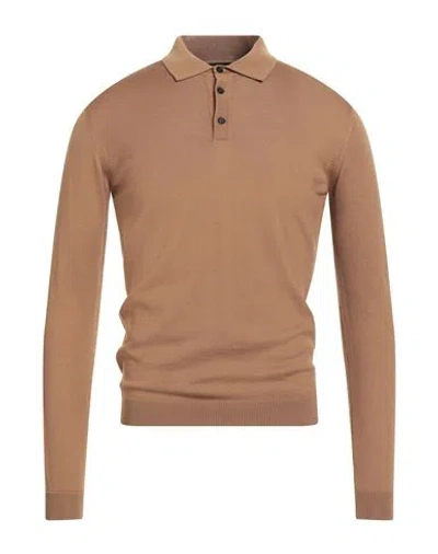 ROBERTO COLLINA ROBERTO COLLINA MAN SWEATER CAMEL SIZE 44 MERINO WOOL