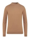 Roberto Collina Man Sweater Camel Size 46 Wool In Beige