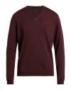 Roberto Collina Man Sweater Chocolate Brown Size 42 Merino Wool
