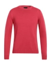 Roberto Collina Man Sweater Coral Size 42 Merino Wool In Red