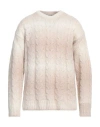 Roberto Collina Man Sweater Cream Size 38 Baby Alpaca Wool, Nylon In White