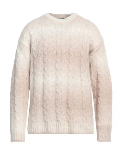 Roberto Collina Man Sweater Cream Size 38 Baby Alpaca Wool, Nylon In White