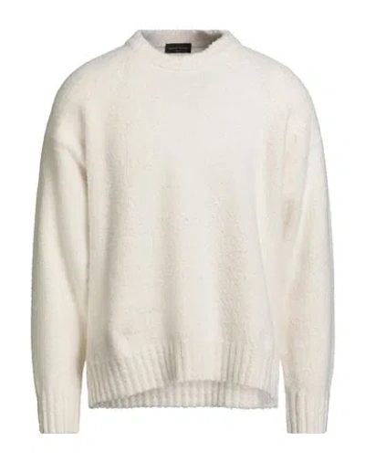 ROBERTO COLLINA ROBERTO COLLINA MAN SWEATER CREAM SIZE 38 COTTON, NYLON, ELASTANE