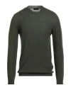 Roberto Collina Man Sweater Dark Green Size 38 Cashmere In Gray