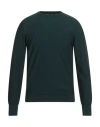 Roberto Collina Bottle Green Merino Wool Crew-neck Sweater