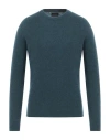 Roberto Collina Man Sweater Deep Jade Size 38 Cashmere, Silk, Polyester In Green