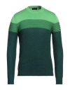 Roberto Collina Man Sweater Deep Jade Size 38 Merino Wool In Green