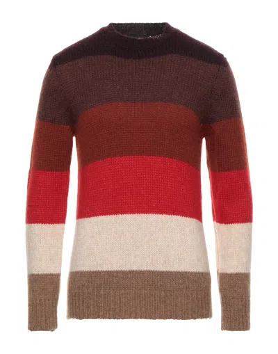 Roberto Collina Man Sweater Deep Purple Size 44 Baby Alpaca Wool, Nylon, Wool In Multi