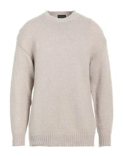 Roberto Collina Man Sweater Dove Grey Size 40 Baby Alpaca Wool, Nylon, Wool In Grey