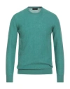 Roberto Collina Man Sweater Emerald Green Size 42 Mohair Wool, Nylon, Merino Wool