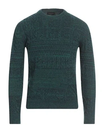 Roberto Collina Man Sweater Emerald Green Size 42 Wool
