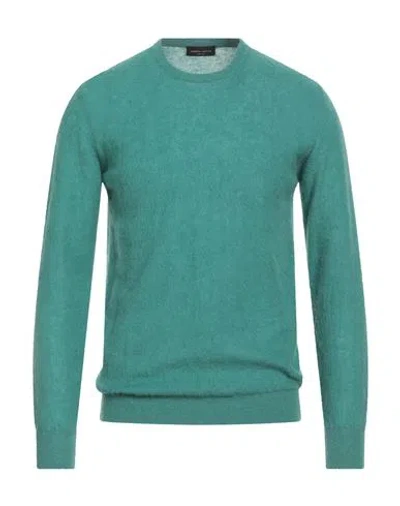 Roberto Collina Man Sweater Emerald Green Size 42 Wool