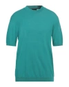 Roberto Collina Man Sweater Emerald Green Size 46 Cotton