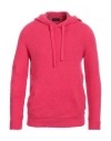 Roberto Collina Man Sweater Fuchsia Size 38 Cotton, Nylon, Elastane In Pink