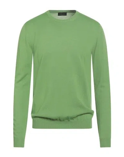 ROBERTO COLLINA ROBERTO COLLINA MAN SWEATER GREEN SIZE 38 MERINO WOOL