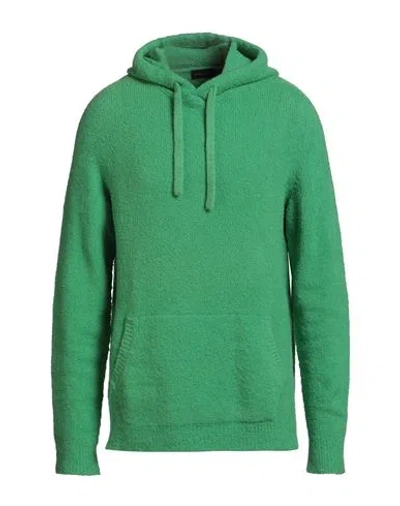 Roberto Collina Man Sweater Green Size 40 Cotton, Nylon, Viscose