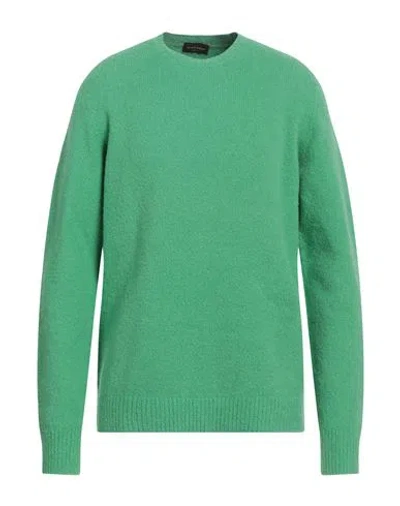 Roberto Collina Man Sweater Green Size 42 Cotton, Nylon, Elastane