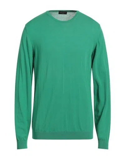 Roberto Collina Man Sweater Green Size 44 Cotton