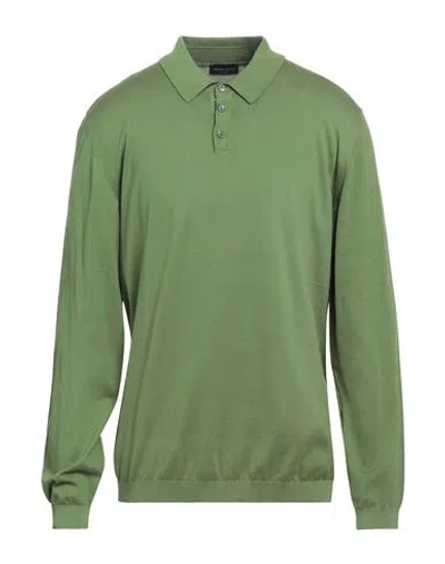 Roberto Collina Man Sweater Green Size 44 Cotton