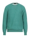 Roberto Collina Man Sweater Green Size 44 Cotton, Nylon, Elastane