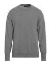 Roberto Collina Man Sweater Grey Size 38 Wool, Cashmere