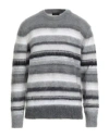Roberto Collina Man Sweater Grey Size 42 Superkid Mohair, Nylon, Wool