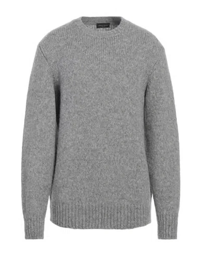 ROBERTO COLLINA ROBERTO COLLINA MAN SWEATER GREY SIZE 44 BABY ALPACA WOOL, NYLON, WOOL