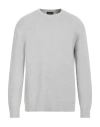 Roberto Collina Man Sweater Grey Size 44 Cotton, Nylon, Elastane In Gray
