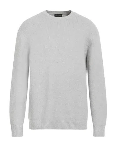 ROBERTO COLLINA ROBERTO COLLINA MAN SWEATER GREY SIZE 44 COTTON, NYLON, ELASTANE